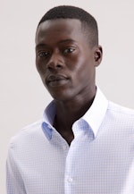 Slim Business shirt Check in Hellblau |  Seidensticker Onlineshop
