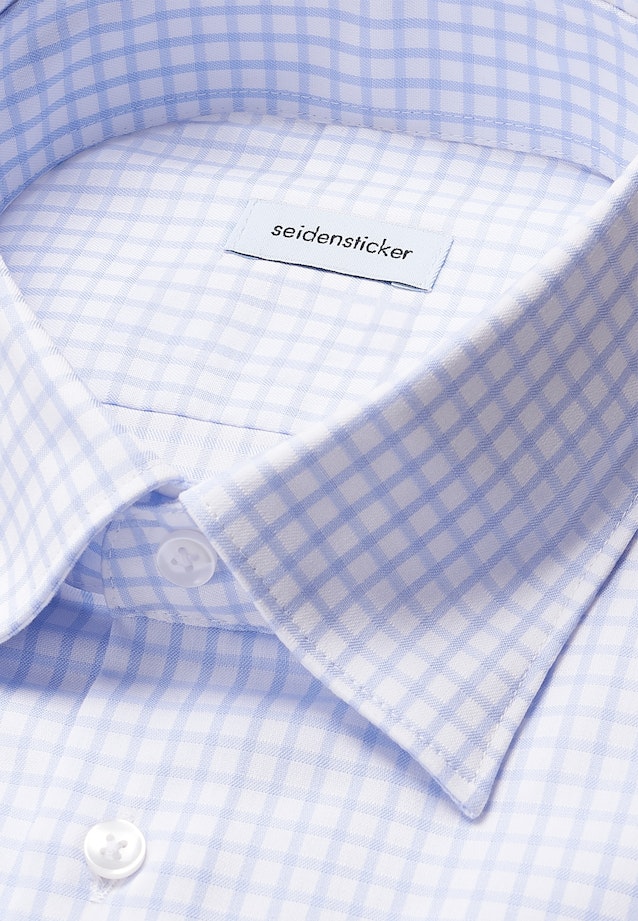 Slim Business shirt Check in Hellblau |  Seidensticker Onlineshop