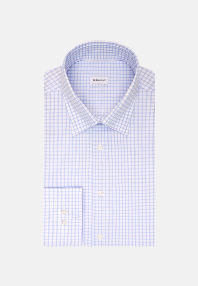 Slim Business Hemd Karo in Hellblau |  Seidensticker Onlineshop