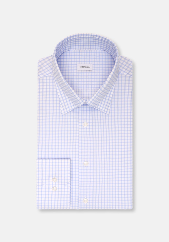 Slim Business Hemd Karo in Hellblau | Seidensticker Onlineshop