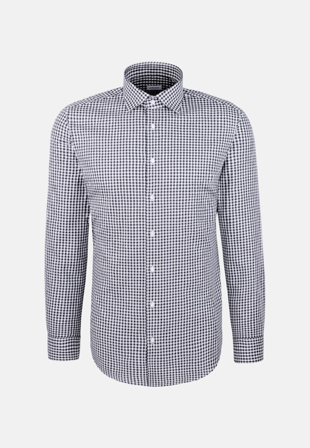 Slim Business shirt Check in Dunkelblau |  Seidensticker Onlineshop