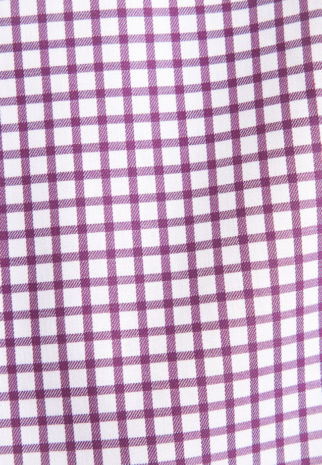 Slim Business shirt Check in Lila |  Seidensticker Onlineshop
