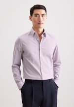 Slim Business shirt Check in Lila |  Seidensticker Onlineshop