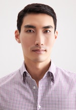 Slim Business shirt Check in Lila |  Seidensticker Onlineshop