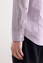 Slim Business shirt Check in Lila |  Seidensticker Onlineshop