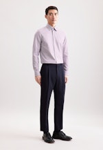 Slim Business shirt Check in Lila |  Seidensticker Onlineshop