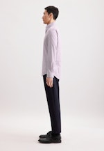 Slim Business shirt Check in Lila |  Seidensticker Onlineshop