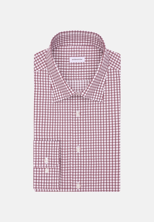 Slim Business shirt Check in Lila |  Seidensticker Onlineshop