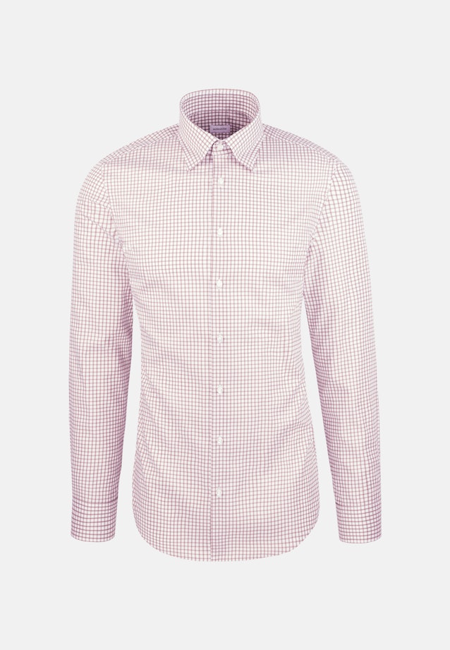 Slim Business shirt Check in Braun |  Seidensticker Onlineshop