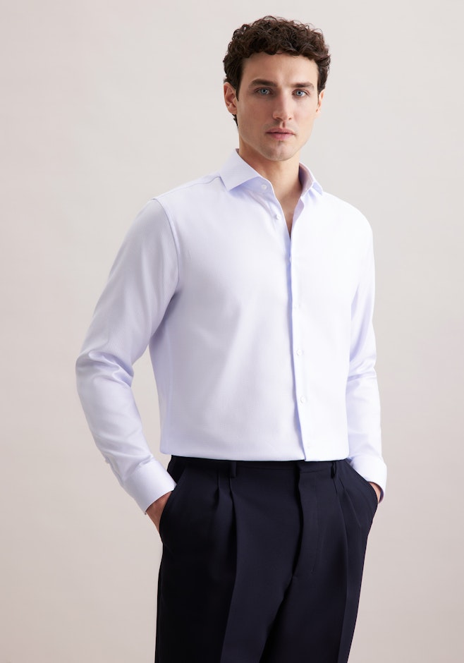 Regular Business Hemd Karo in Hellblau | Seidensticker Onlineshop