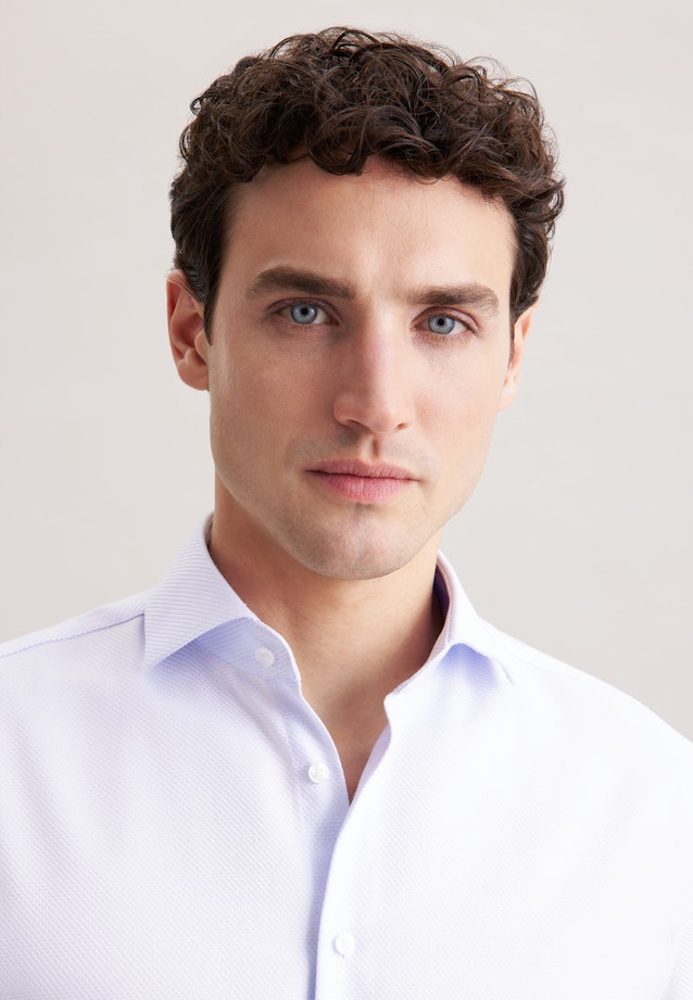 Regular Business Hemd Karo in Hellblau |  Seidensticker Onlineshop