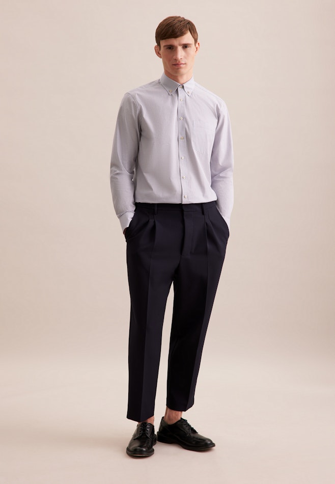 Regular Business Hemd Druck in Beige | Seidensticker Onlineshop