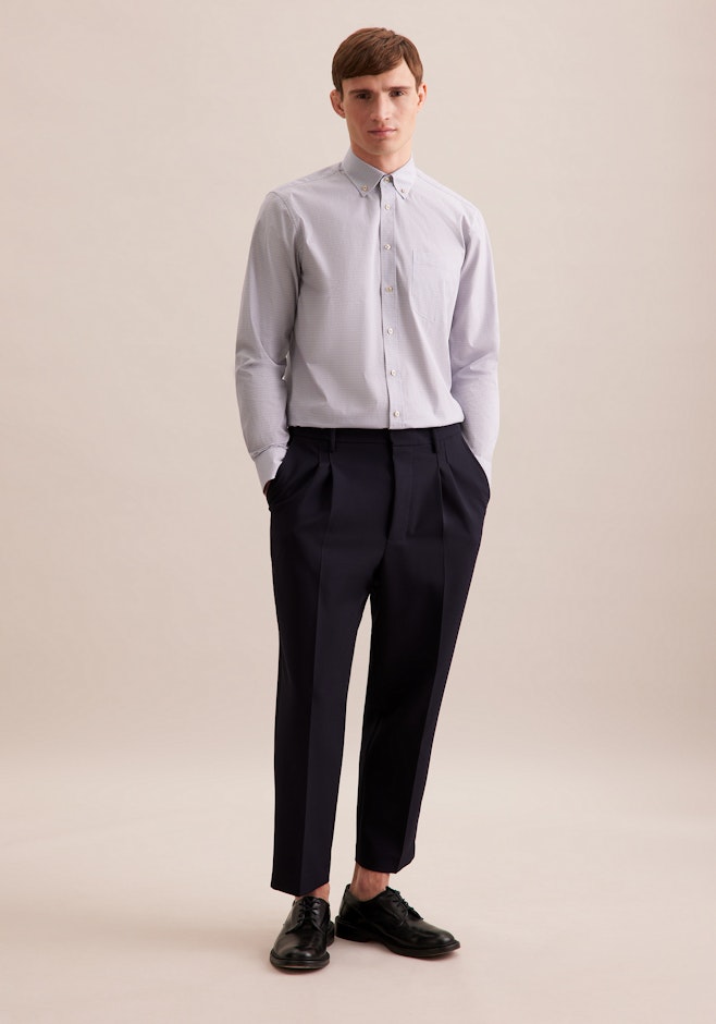 Regular Business Hemd Druck in Beige | Seidensticker Onlineshop