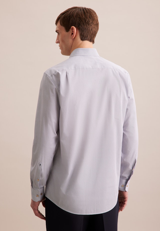Regular Business Shirt Print in Beige |  Seidensticker Onlineshop