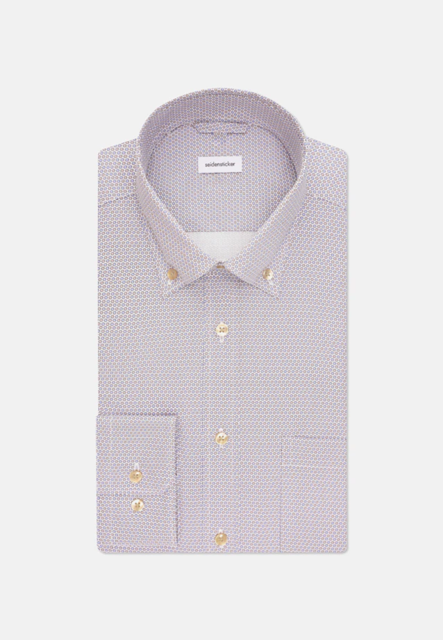 Regular Business Hemd Druck in Beige |  Seidensticker Onlineshop