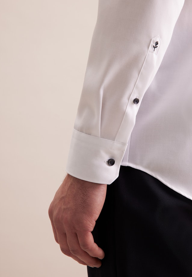 Regular Business Hemd Uni in Weiß |  Seidensticker Onlineshop