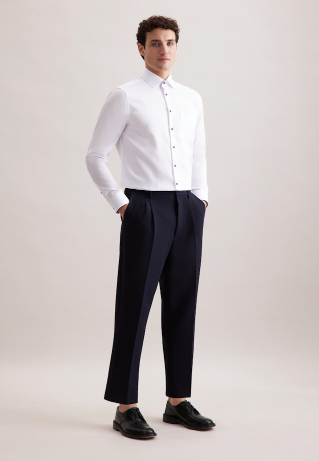 Regular Business Hemd Uni in Weiß |  Seidensticker Onlineshop