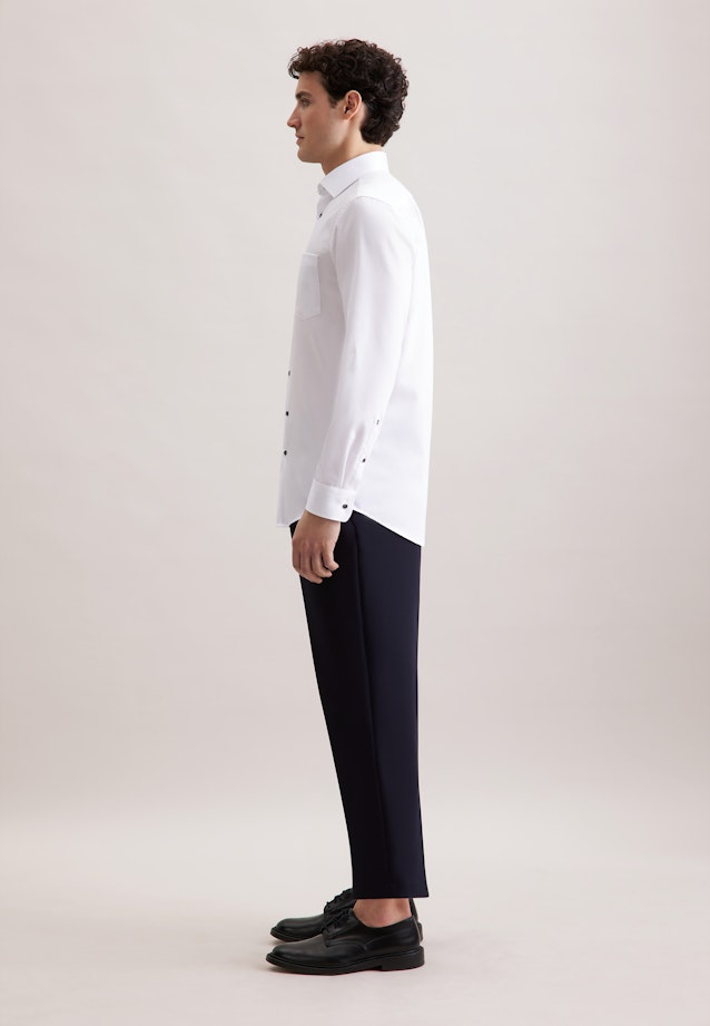 Regular Business Hemd Uni in Weiß |  Seidensticker Onlineshop