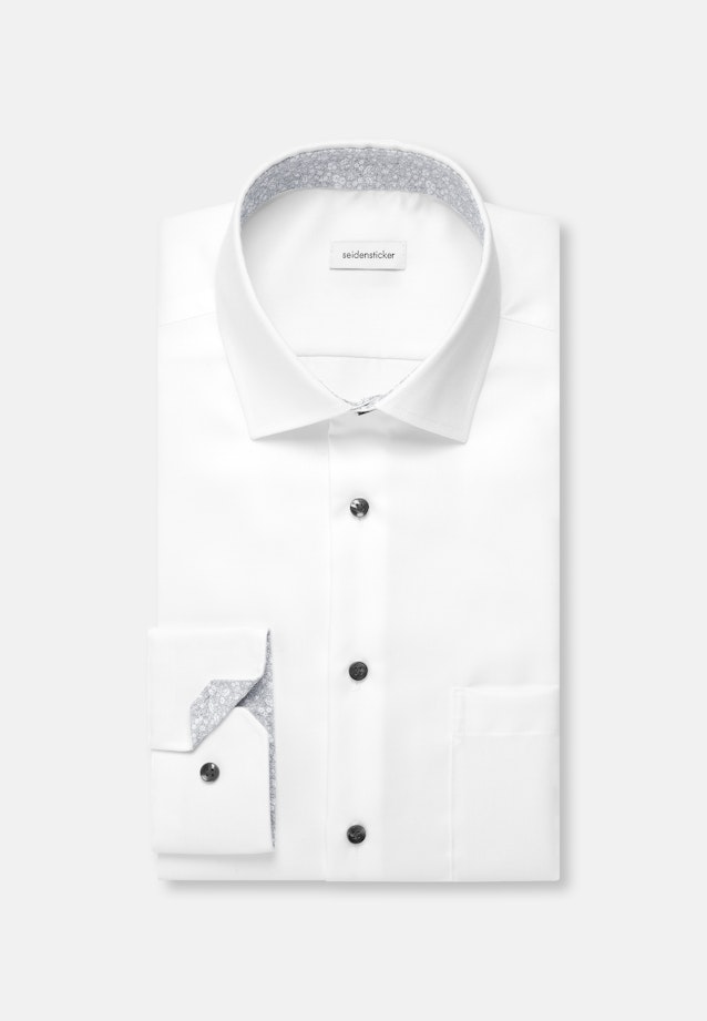 Regular Business Hemd Uni in Weiß |  Seidensticker Onlineshop