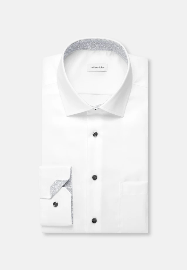 Regular Business Hemd Uni in Weiß |  Seidensticker Onlineshop