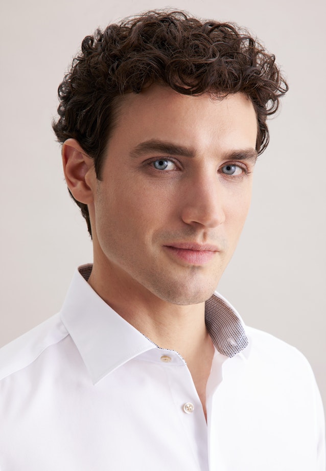 Slim Business shirt Uni in Weiß |  Seidensticker Onlineshop