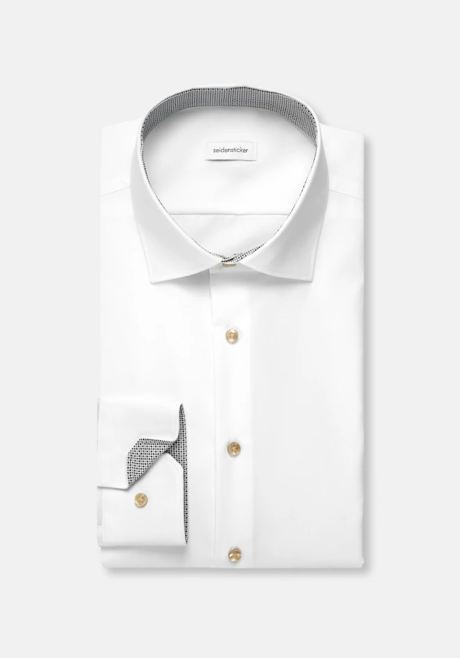 Slim Chemise d'affaires Uni dans Blanc | Boutique en ligne Seidensticker