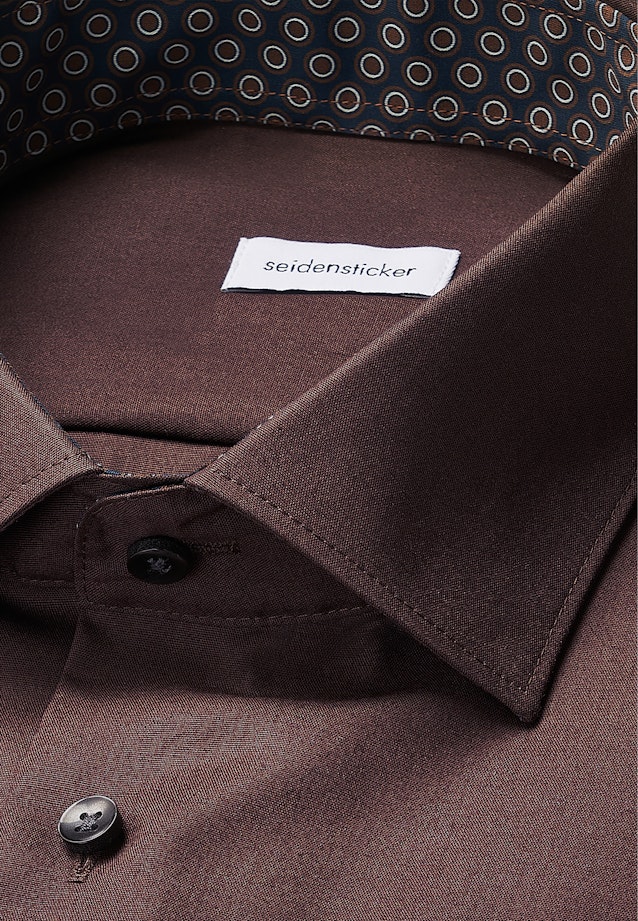 Slim Business Hemd Uni in Braun |  Seidensticker Onlineshop