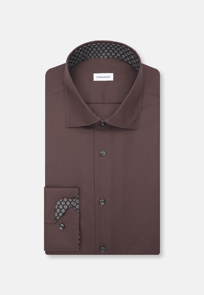 Slim Business shirt Uni in Braun | Seidensticker online shop