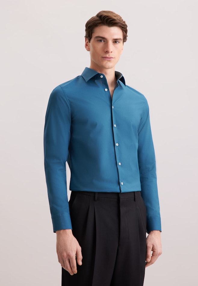 Slim Business Hemd Uni in Grün | Seidensticker Onlineshop