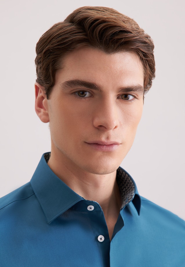 Slim Business shirt Uni in Grün |  Seidensticker Onlineshop