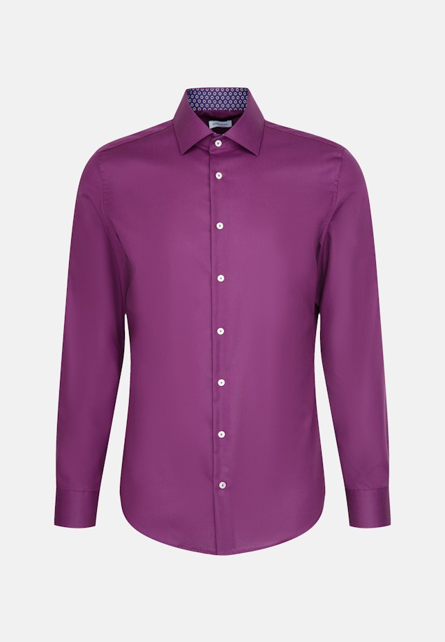 Slim Business Hemd Uni in Lila |  Seidensticker Onlineshop