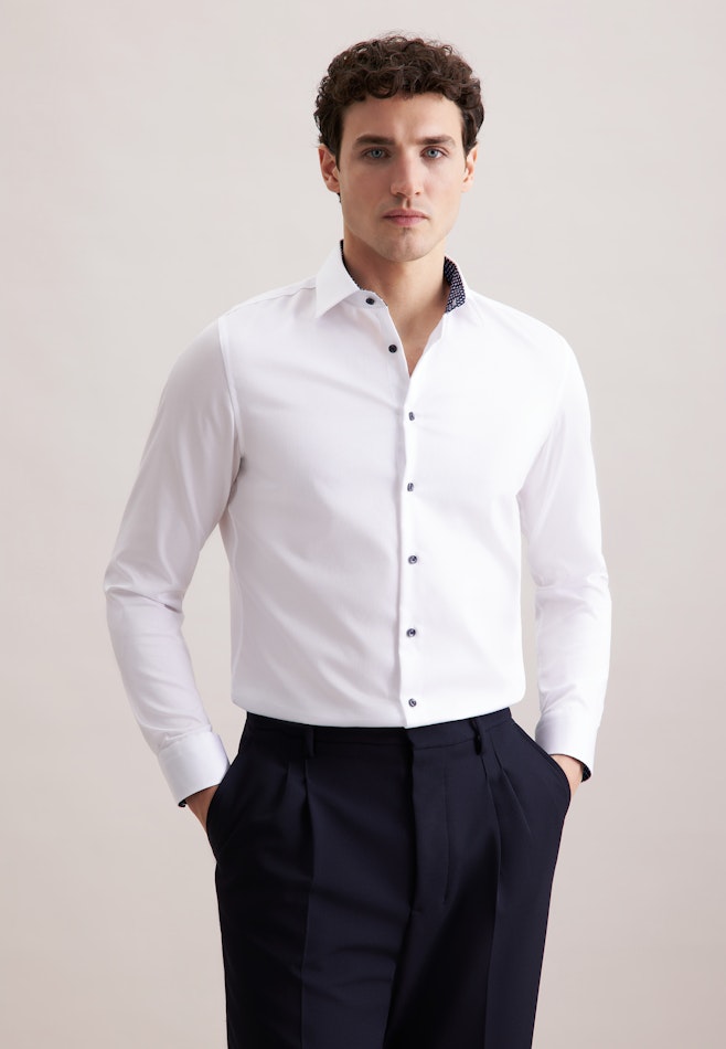 Slim Business Hemd Uni in Weiß | Seidensticker Onlineshop