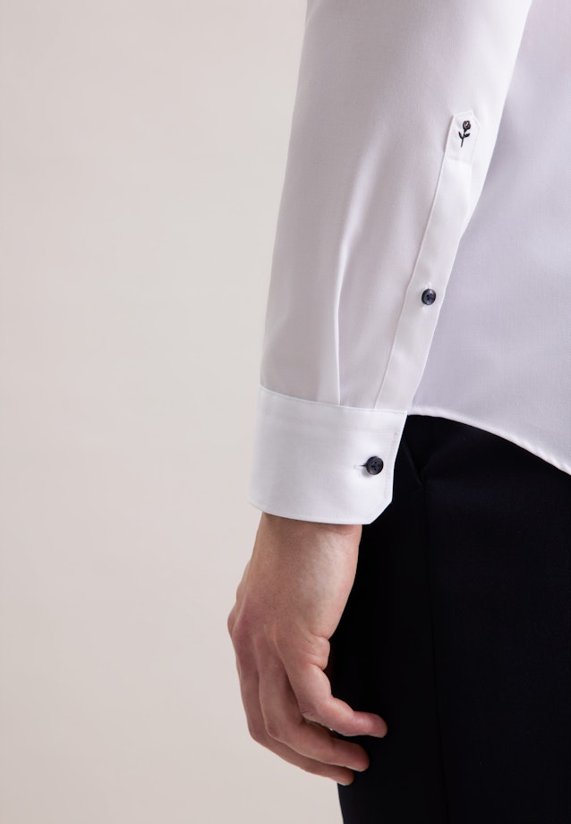Slim Business Hemd Uni in Weiß |  Seidensticker Onlineshop
