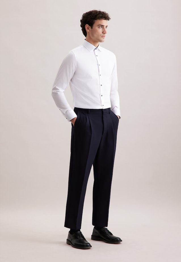 Slim Business Hemd Uni in Weiß |  Seidensticker Onlineshop