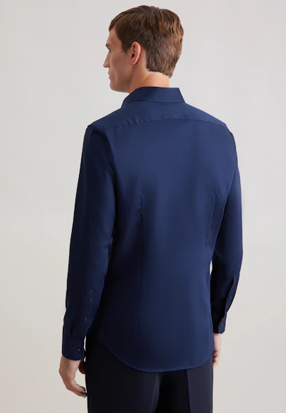 Slim Business Hemd Uni in Dunkelblau | Seidensticker Onlineshop