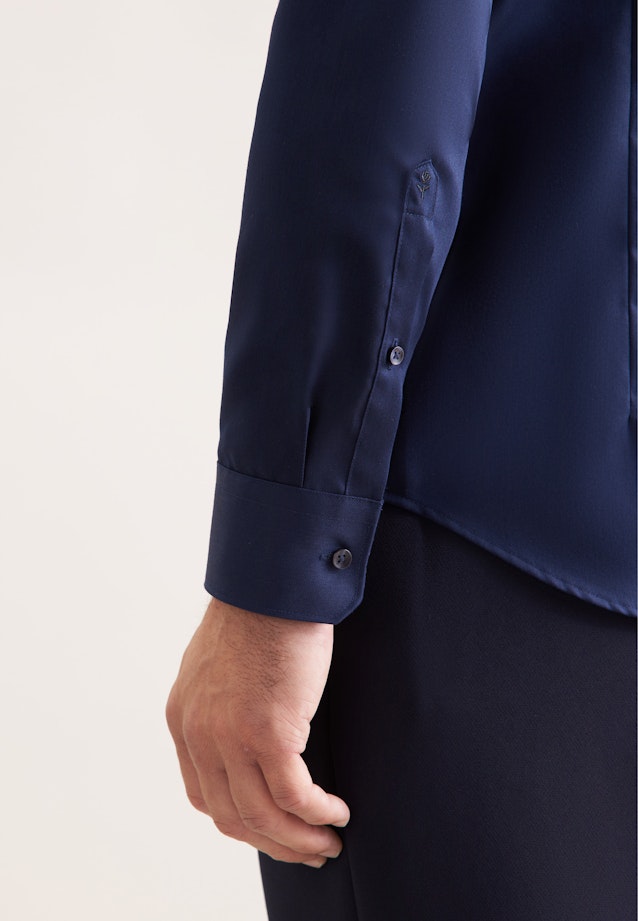 Slim Business Hemd Uni in Dunkelblau |  Seidensticker Onlineshop