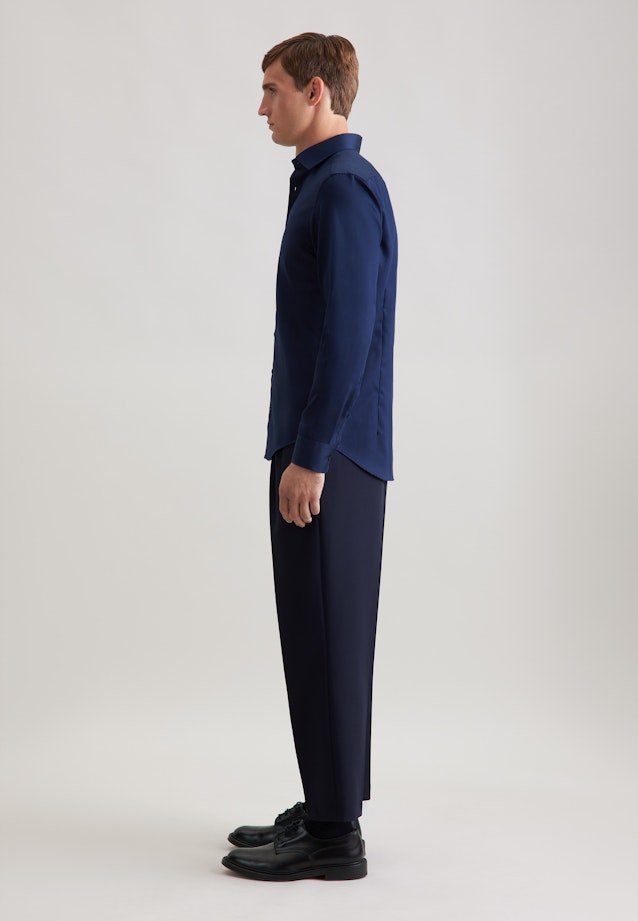 Slim Business Hemd Uni in Dunkelblau |  Seidensticker Onlineshop