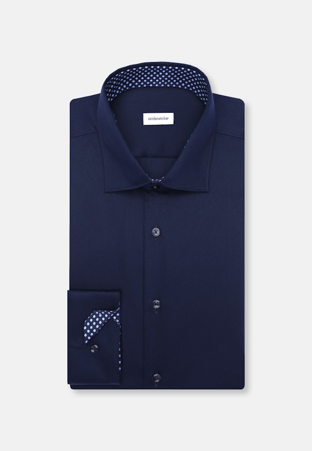 Slim Business shirt Uni in Dunkelblau |  Seidensticker Onlineshop