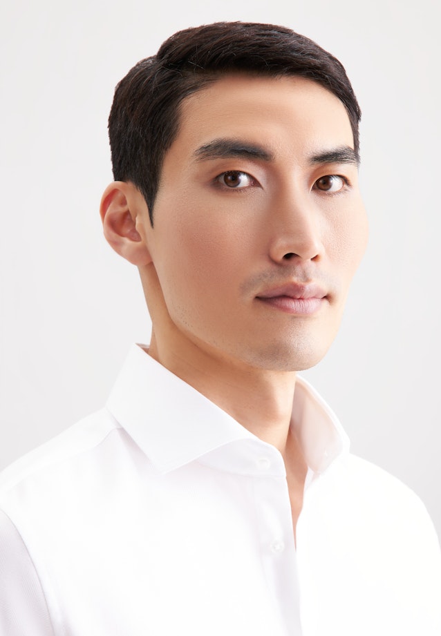 Slim Business shirt Herringbone in Weiß |  Seidensticker Onlineshop