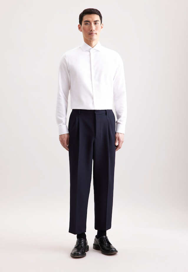 Slim Business shirt Herringbone in Weiß |  Seidensticker Onlineshop