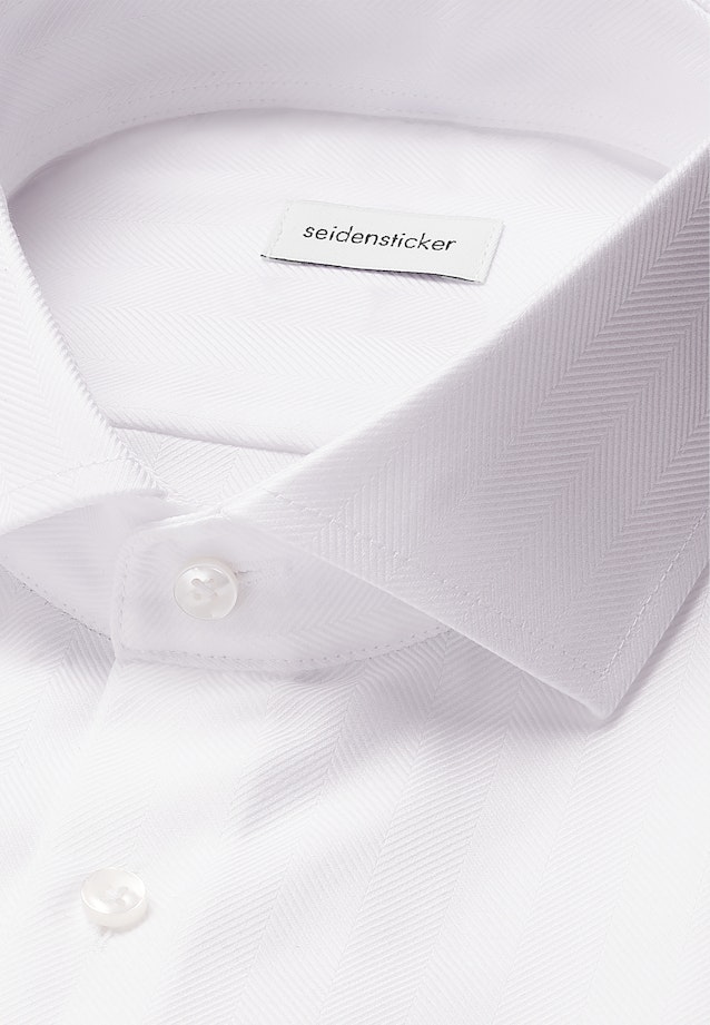 Slim Business Hemd Fischgrat in Weiß |  Seidensticker Onlineshop