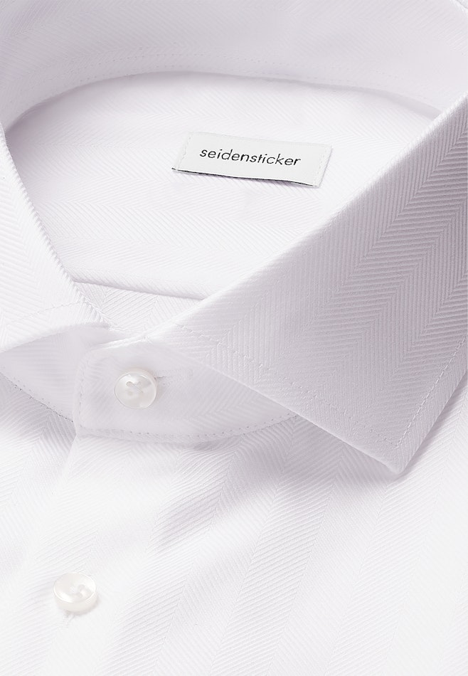 Slim Business Hemd Fischgrat in Weiß | Seidensticker Onlineshop