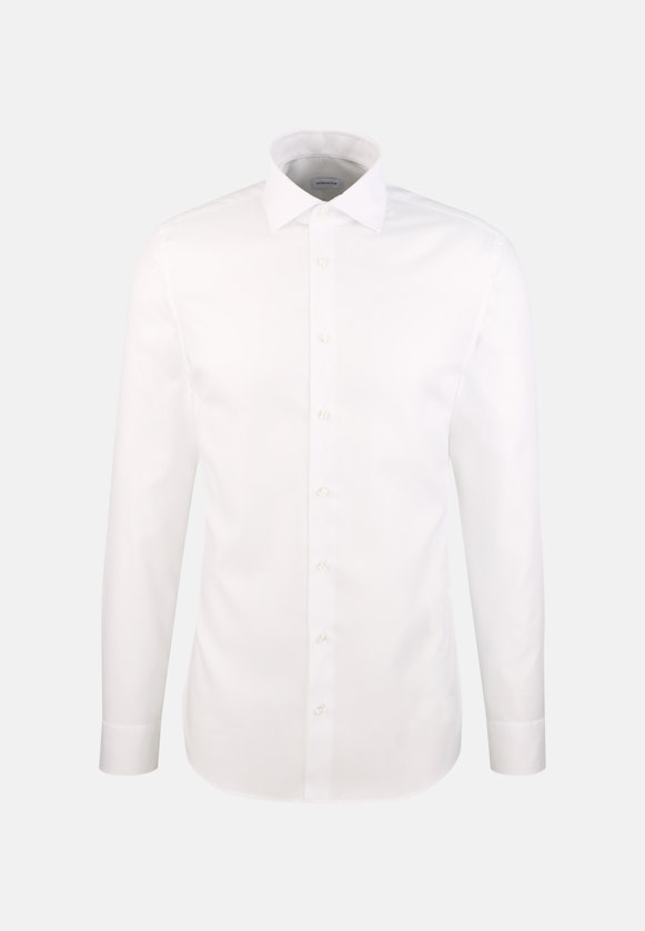 Slim Business shirt Herringbone in Weiß |  Seidensticker Onlineshop