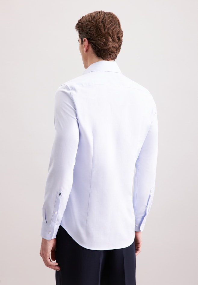 Slim Business Hemd Fischgrat in Hellblau | Seidensticker Onlineshop