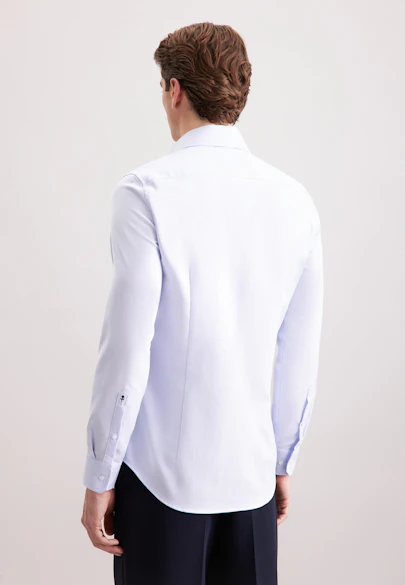 Slim Business Hemd Fischgrat in Hellblau | Seidensticker Onlineshop
