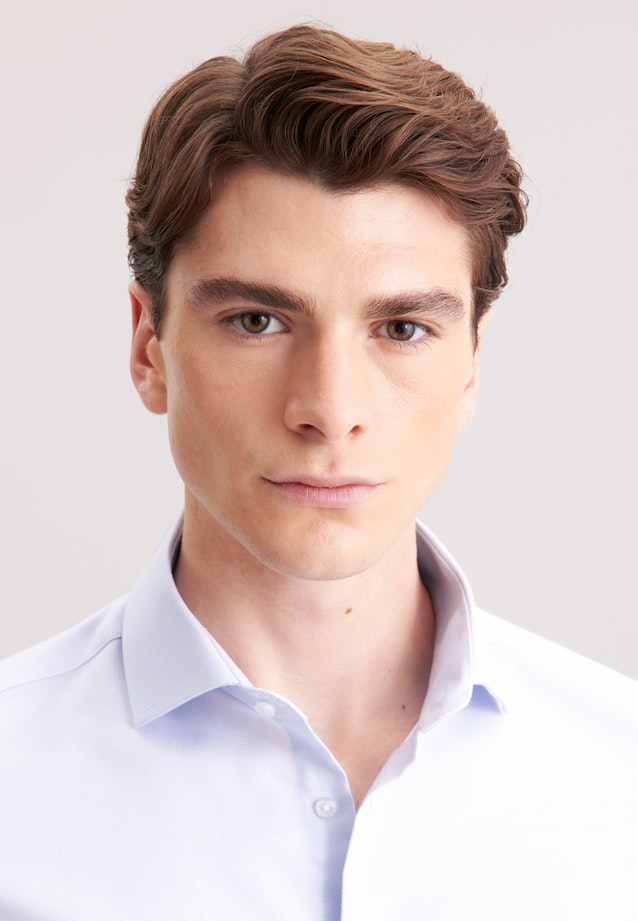 Slim Business shirt Herringbone in Hellblau |  Seidensticker Onlineshop