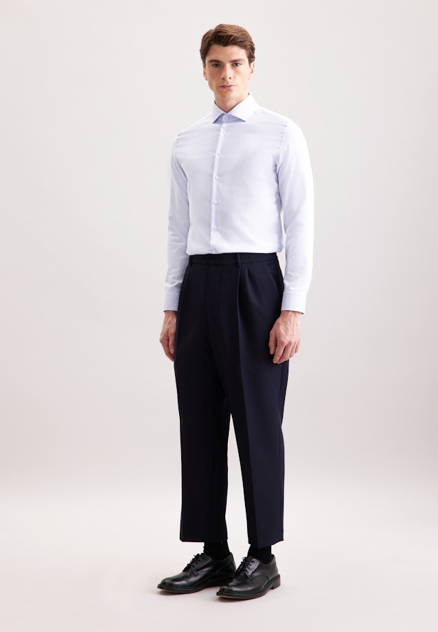 Slim Business shirt Herringbone in Hellblau |  Seidensticker Onlineshop