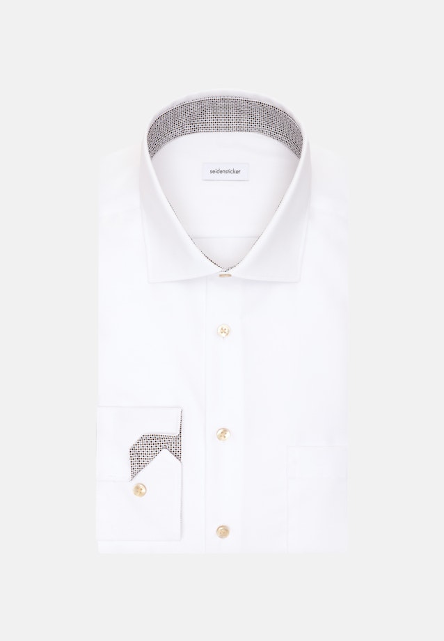 Regular Business Hemd Uni in Weiß |  Seidensticker Onlineshop