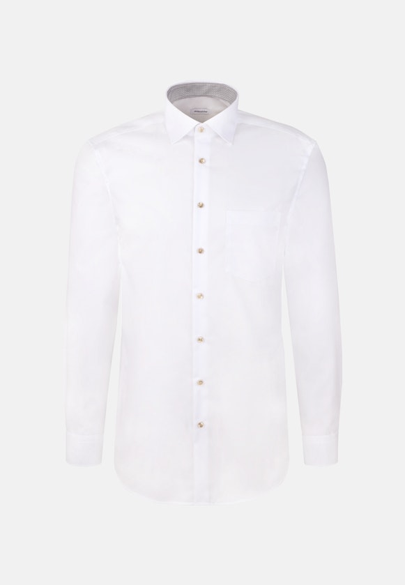 Regular Chemise d'affaires Uni in Blanc |  Seidensticker Onlineshop