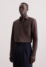 Regular Business shirt Uni in Braun |  Seidensticker Onlineshop